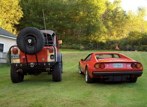 Ferrari and Jeep