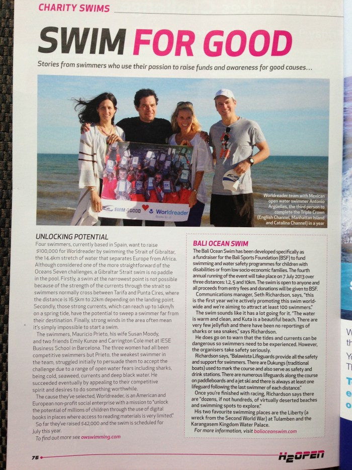 Swim4Good in H2Open Magazine